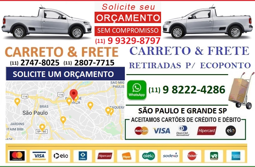 Carreto cambuci - Sao Paulo SP 11 9 9329-8797 SP